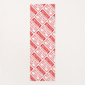 博物学者 – 自然警告標識プリント。 ヨガマット (正面)