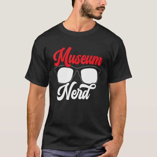 博物館おたく博物館学芸員 Tシャツ (正面)