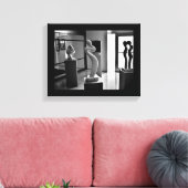 博物館での愛 キャンバスプリント (インサイチュ (リビング))