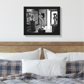 博物館での愛 キャンバスプリント (インサイチュ (寝室))