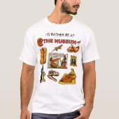 博物館にいたい Tシャツ (正面)