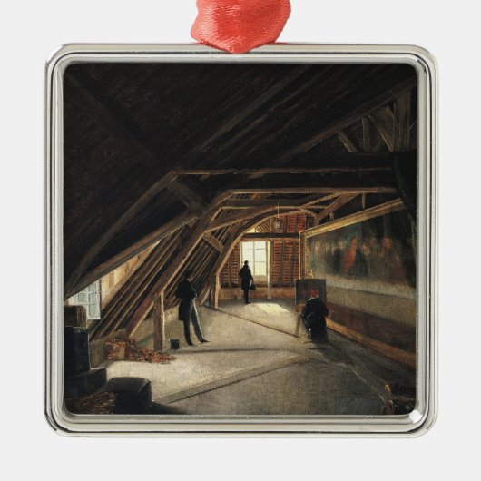 博物館のアチック メタルオーナメント (正面)