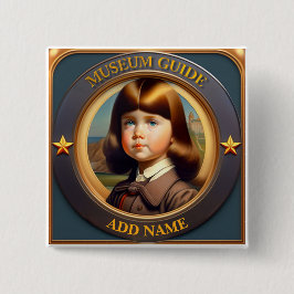 博物館のパーソナライズされたガイドボタン 缶バッジ