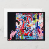 博物館のワニ ポストカード (正面/裏面)