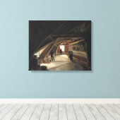 博物館の屋根裏部屋 キャンバスプリント (インサイチュ (ウッドフロア))