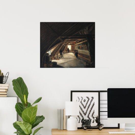 博物館の屋根裏部屋 ポスター (ホームオフィス)