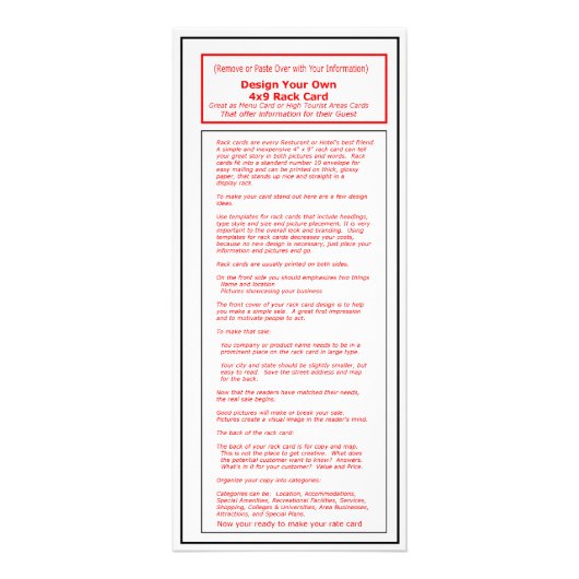 博物館の芸術家シリーズ4x9棚カードTemplate1 ラックカード (正面)