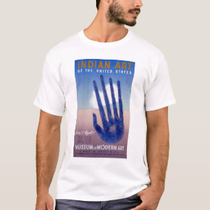 博物館の近代美術のインディアン1938 WPA Tシャツ