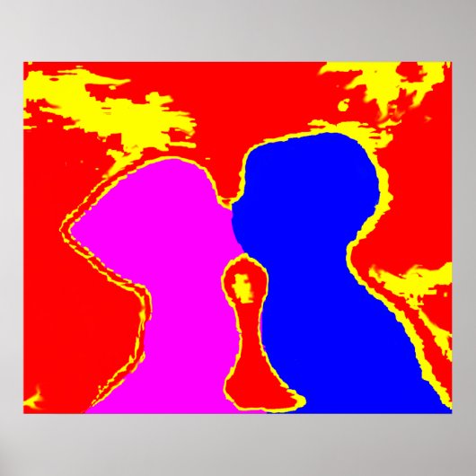 博物館のZazzleのギフトに接吻して下さい ポスター (正面)