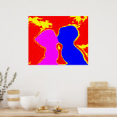 博物館のZazzleのギフトに接吻して下さい ポスター (キッチン)