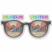 博物館ビジターキスカットのビニールのシール シール (正面)