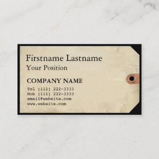 博物館ラベル 名刺