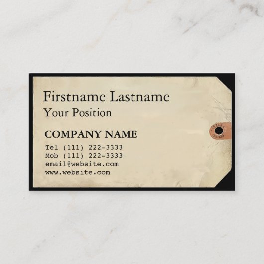 博物館ラベル 名刺 (正面)