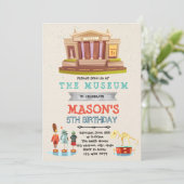 博物館誕生日招待状 招待状 (スタンド正面)