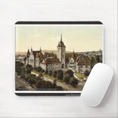 博物館、チューリッヒ、スイス連邦共和国のヴィンテージPhotochrom マウスパッド (マウス)