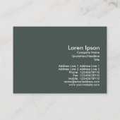 博物館、小型写真 名刺 (裏面)