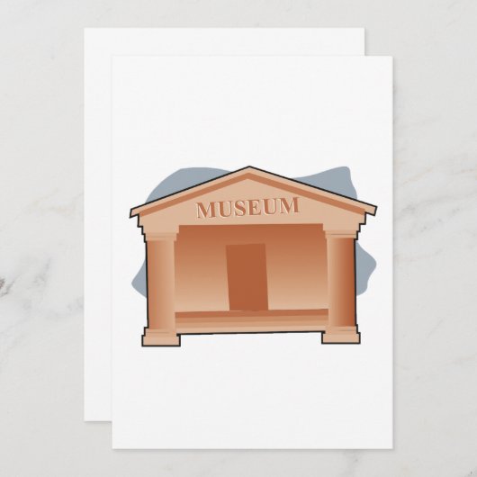博物館 招待状 (正面/裏面)