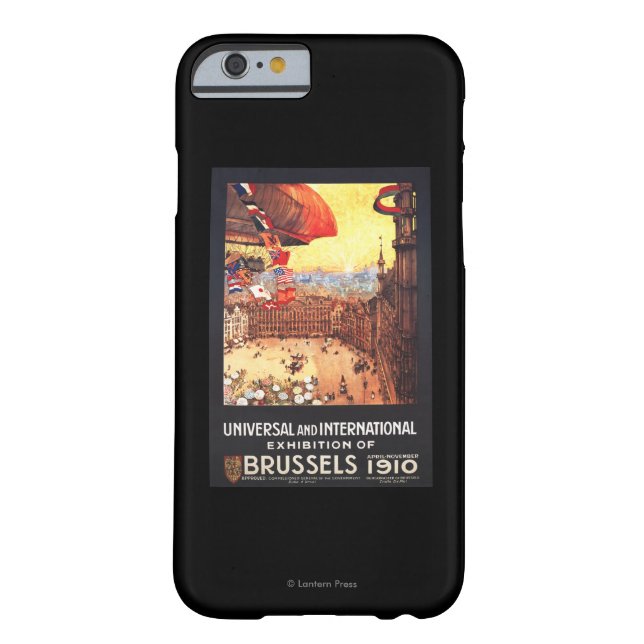 博覧会の世界の国旗が付いているLebaudyの飛行船 Case-Mate iPhoneケース (裏面)