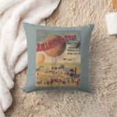 博覧会ポスターの捕虜気球の乗車 クッション (ブランケット)