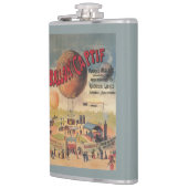 博覧会ポスターの捕虜気球の乗車 フラスク (左)