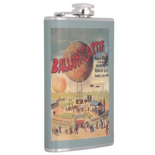 博覧会ポスターの捕虜気球の乗車 フラスク (右)