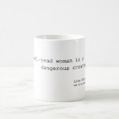 博識の女性のマグ コーヒーマグカップ (中央)
