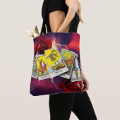 占いカードのトート トートバッグ (クローズアップ)