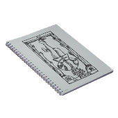 占いカード: つるされた人 ノートブック (右側)