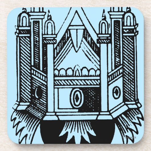 占いカード: コップのエース コースター (正面)