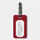 占いカード: ペニーのエース ラゲッジタグ (裏面縦)