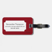 占いカード: ペニーのエース ラゲッジタグ (裏面横)