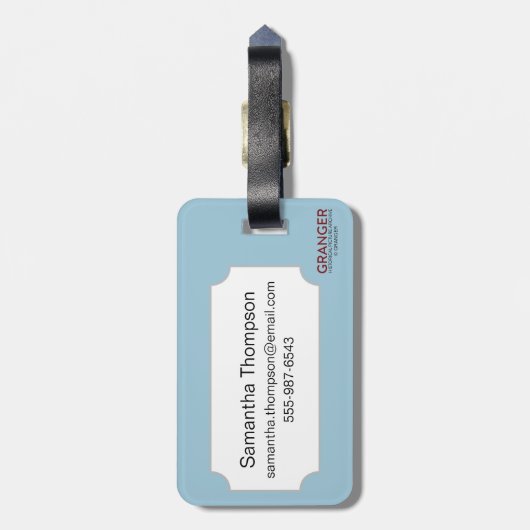 占いカード: 判断 ラゲッジタグ (裏面縦)