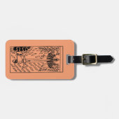 占いカード: 剣のエース ラゲッジタグ (正面横)