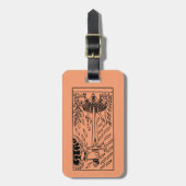 占いカード: 剣のエース ラゲッジタグ (正面縦)