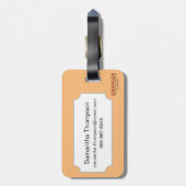 占いカード: 幸運 ラゲッジタグ (裏面縦)