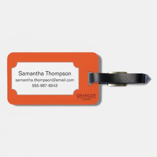 占いカード: 日曜日 ラゲッジタグ (裏面横)