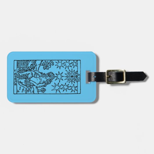 占いカード: 星 ラゲッジタグ (正面横)