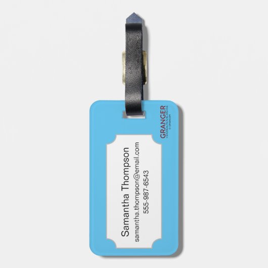 占いカード: 星 ラゲッジタグ (裏面縦)