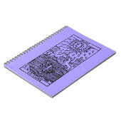 占いカード: 月 ノートブック (左側)