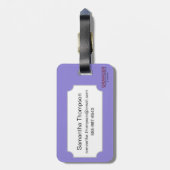 占いカード: 月 ラゲッジタグ (裏面縦)