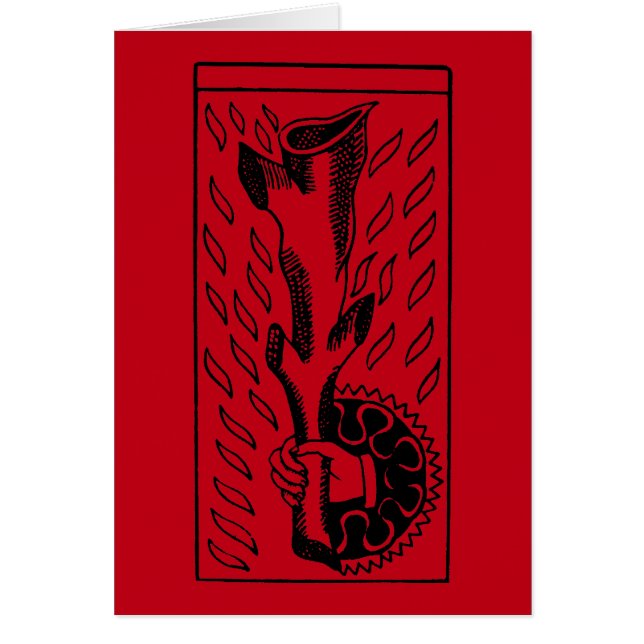 占いカード: 棒のエース (正面)