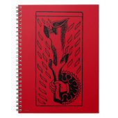 占いカード: 棒のエース ノートブック (正面)