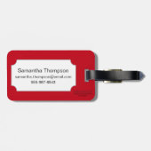 占いカード: 棒のエース ラゲッジタグ (裏面横)