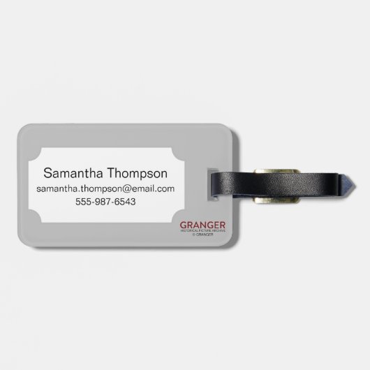 占いカード: 死 ラゲッジタグ (裏面横)