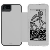 占いカード: 死 INCIPIO iPhoneウォレットケース (フォリオ Open)
