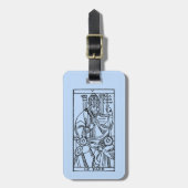 占いカード: 法皇 ラゲッジタグ (正面縦)