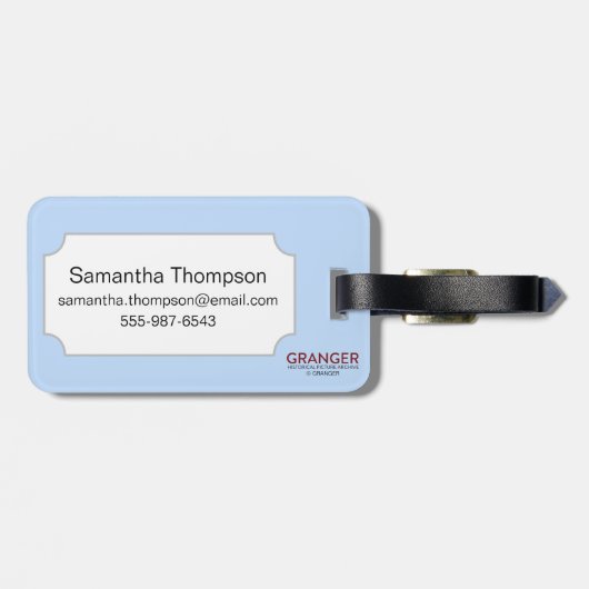 占いカード: 法皇 ラゲッジタグ (裏面横)