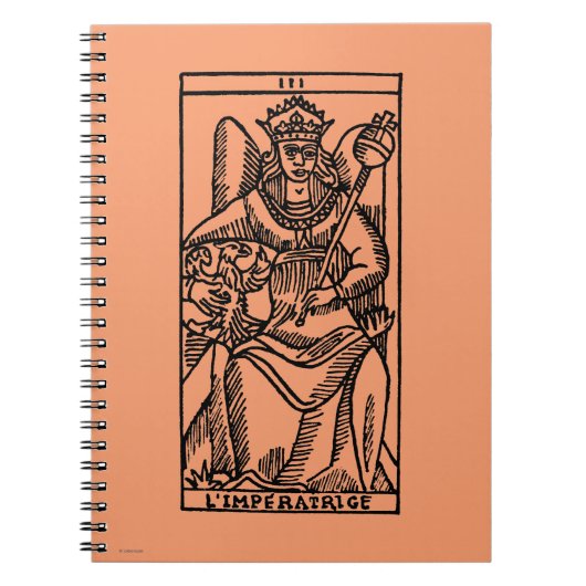 占いカード: 皇后 ノートブック (正面)