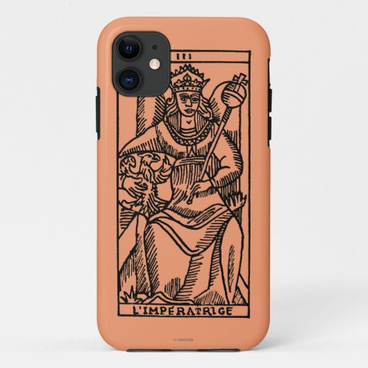占いカード: 皇后 Case-Mate iPhoneケース (裏面)