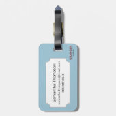 占いカード: 精神病院 ラゲッジタグ (裏面縦)